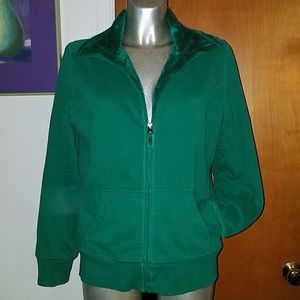 L.L. BEAN Plush Lined Zip Up Jacket